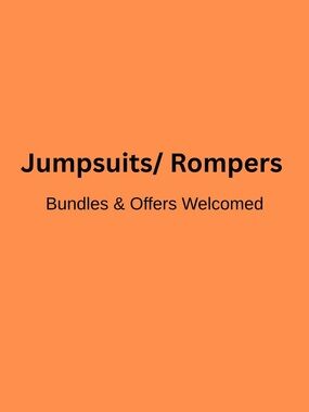 Orange Jumpsuit / Romper
